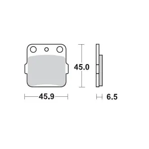 MOTO-MASTER - BRAKE PAD RACING GP - 17211259