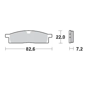 MOTO-MASTER - BRAKE PAD RACING GP - 17211261