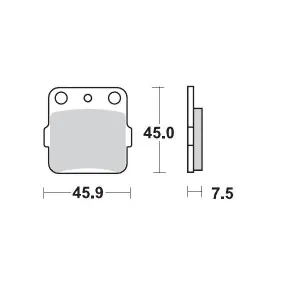 MOTO-MASTER - BRAKE PAD RACING GP - 17211263
