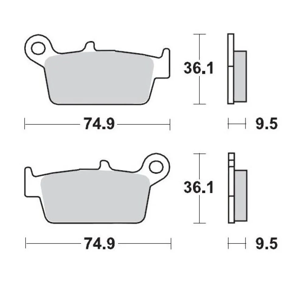 MOTO-MASTER - BRAKE PAD RACING - 17211264