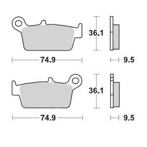 MOTO-MASTER - BRAKE PAD RACING GP - 17211265