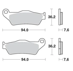 MOTO-MASTER - BRAKE PAD RACING - 17211267