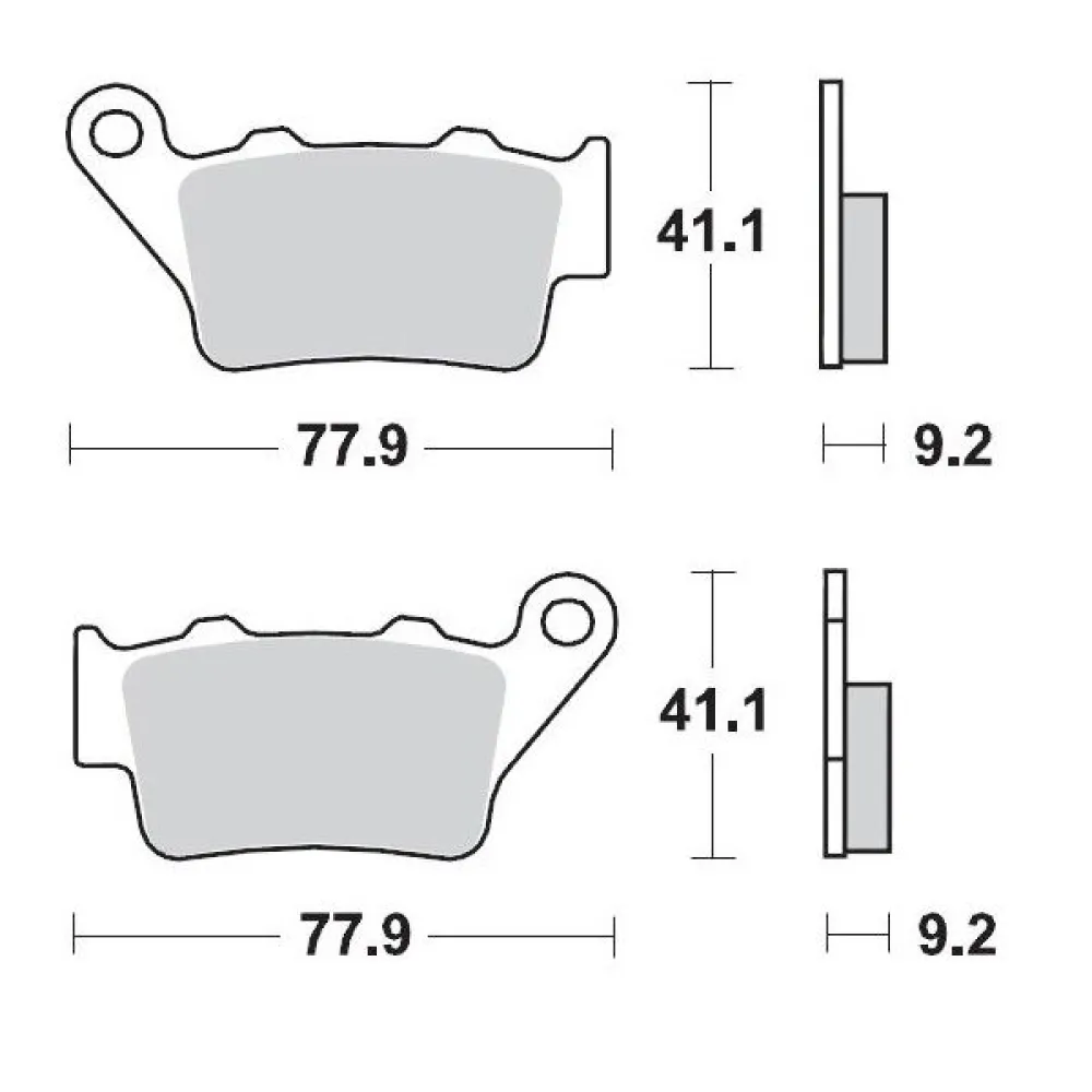 MOTO-MASTER - BRAKE PAD RACING - 17211269