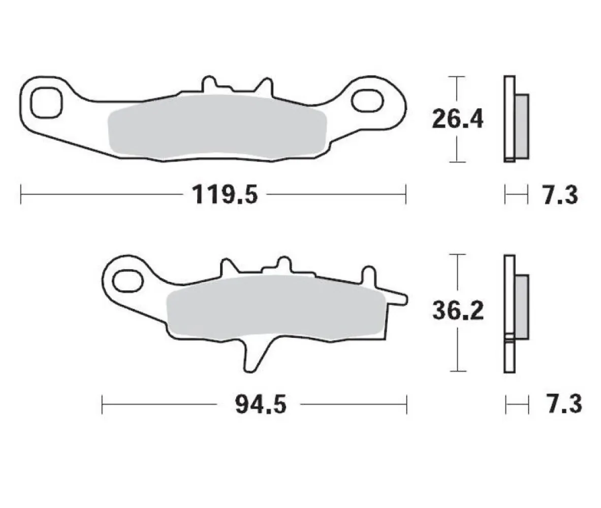 MOTO-MASTER - BRAKE PAD RACING GP - 17211274