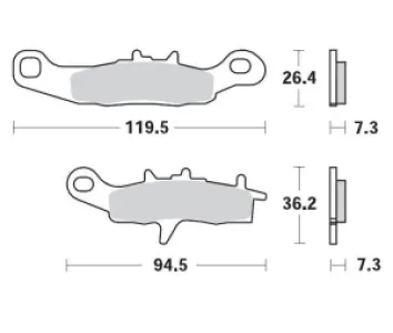 MOTO-MASTER - BRAKE PAD RACING GP - 17211274