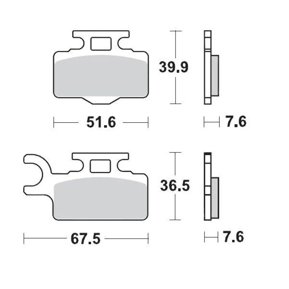 MOTO-MASTER - BRAKE PAD RACING - 17211275