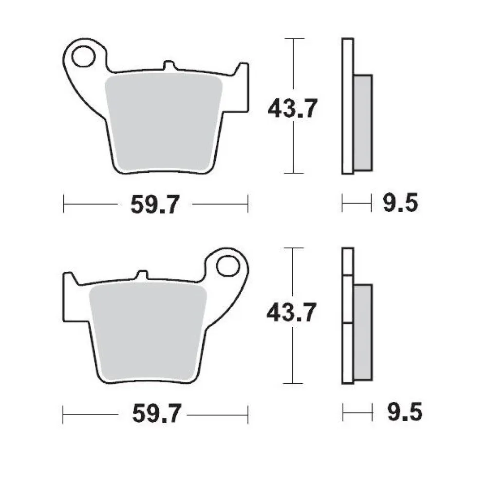 MOTO-MASTER - BRAKE PAD RACING - 17211276