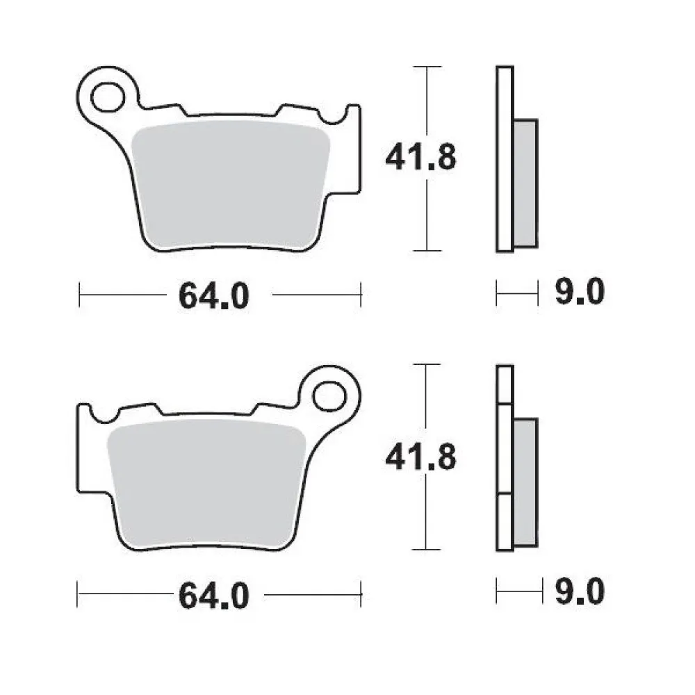 MOTO-MASTER - BRAKE PAD RACING - 17211278