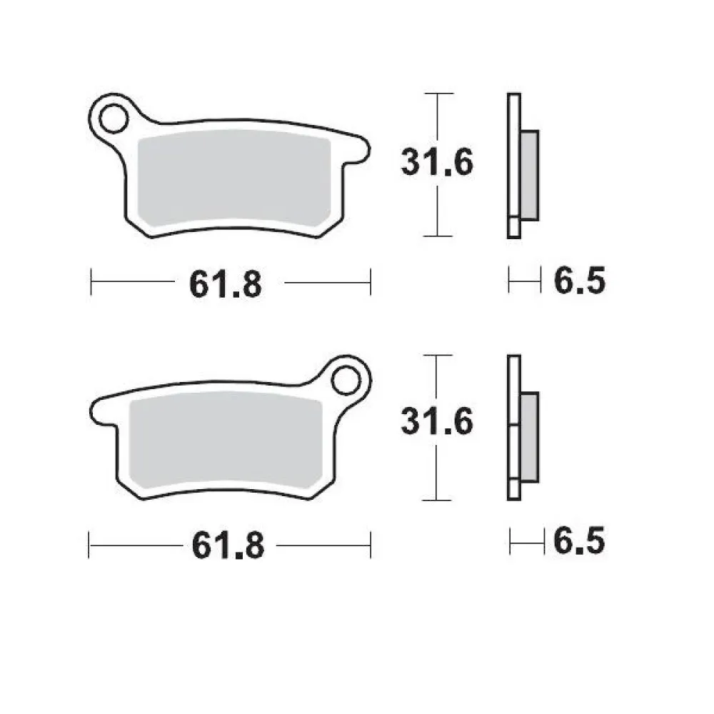 MOTO-MASTER - BRAKE PAD RACING - 17211282