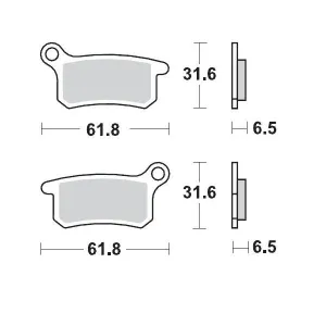 MOTO-MASTER - BRAKE PAD RACING - 17211282