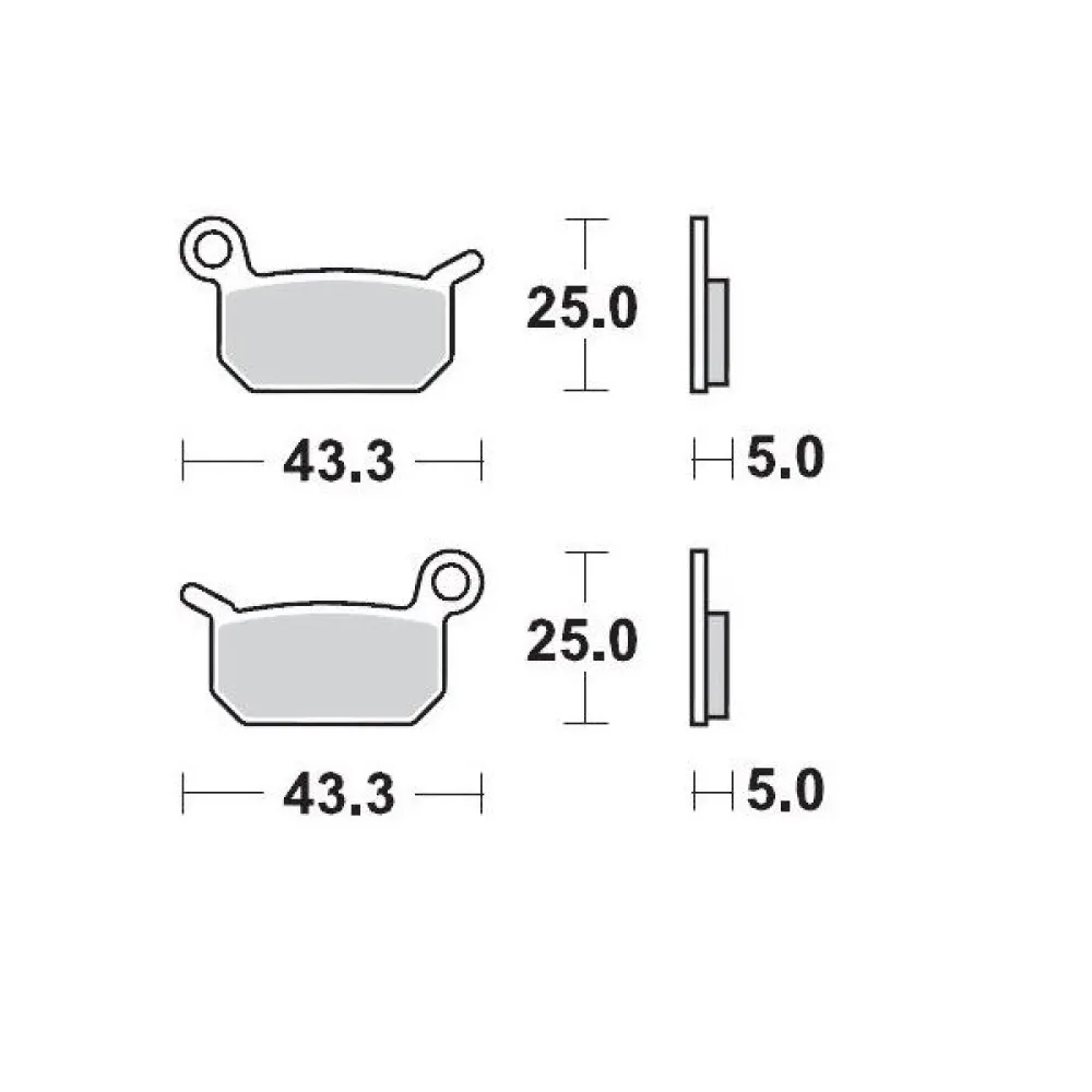 MOTO-MASTER - BRAKE PAD RACING - 17211284
