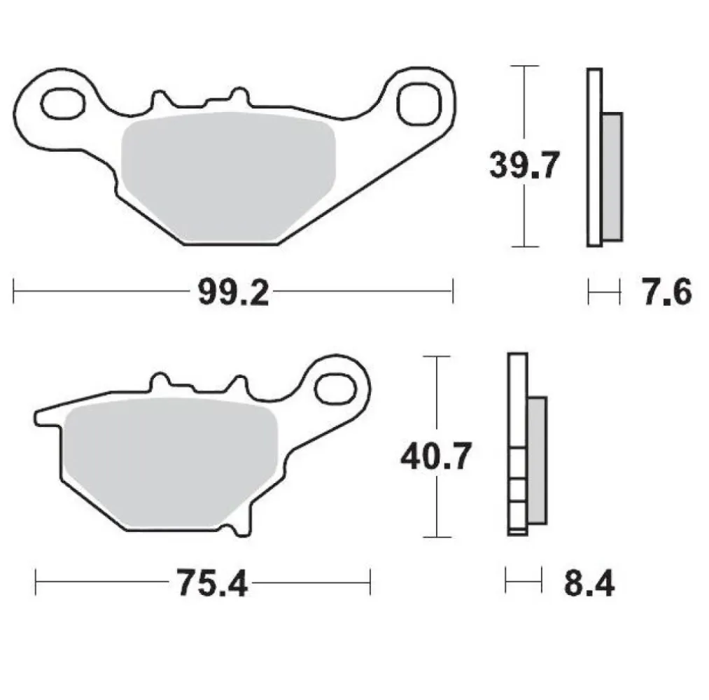 MOTO-MASTER - BRAKE PAD RACING - 17211285