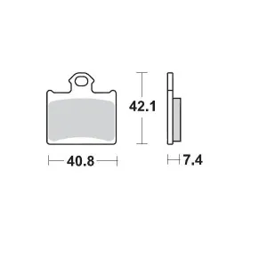 MOTO-MASTER - BRAKE PAD RACING GP - 17211302