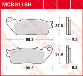 TRW - BRAKE PAD TRW MCB817SH - 17211318