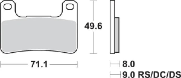 SBS - BRAKE PAD CARBON RACE - 17211563