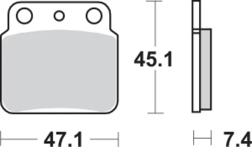 SBS - BRAKE PAD SINT/CAR OFF - 17211581