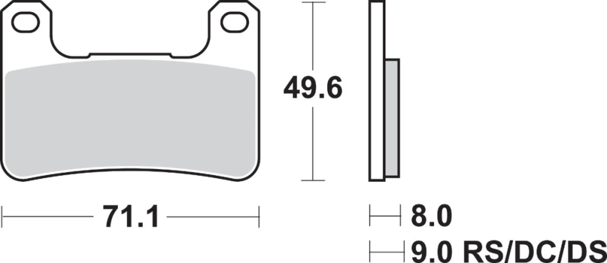 SBS - BRAKE PAD SINT FR - 17211608