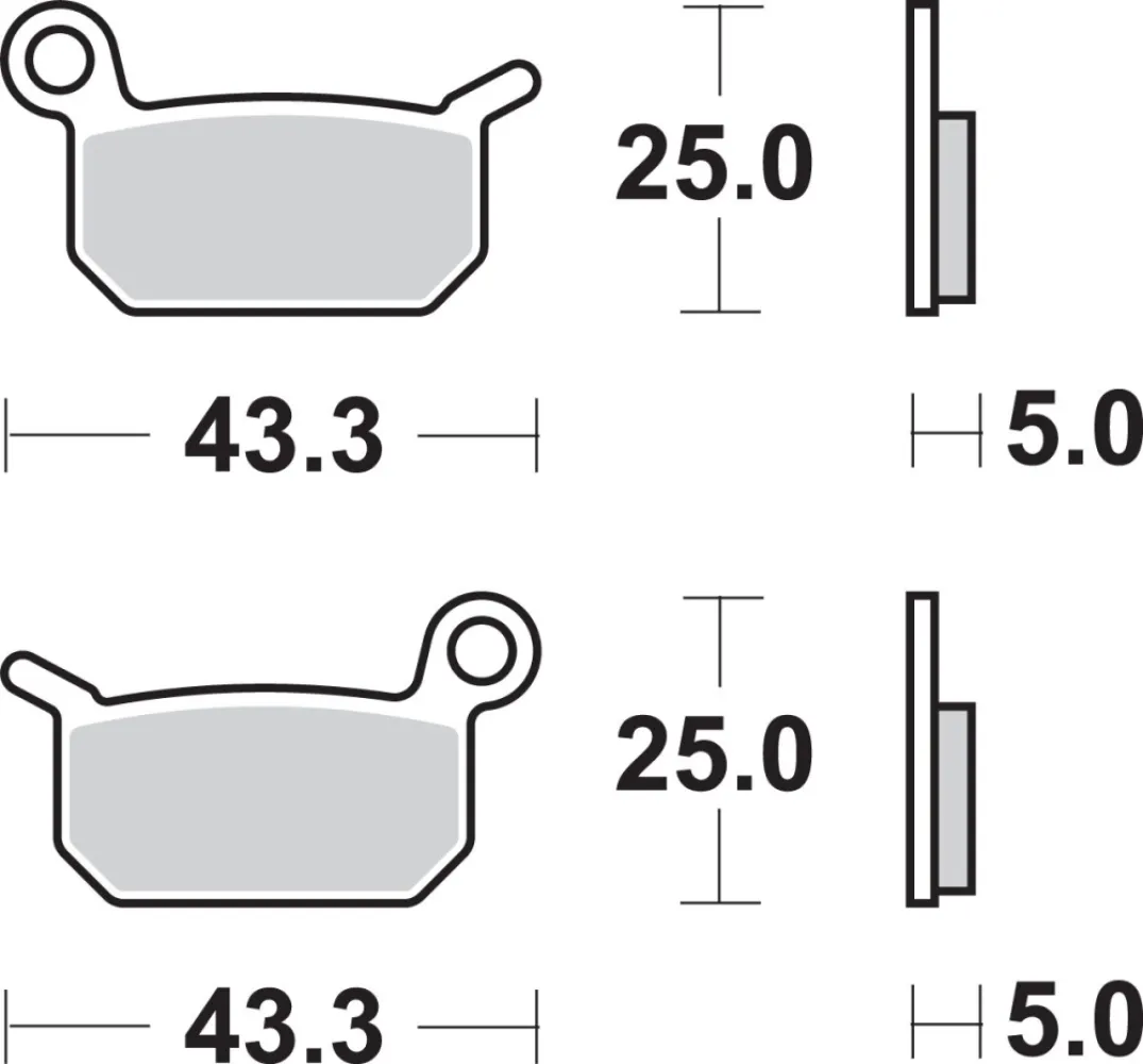 SBS - BRAKE PAD SINT/CAR OFF - 17211648