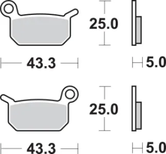 SBS - BRAKE PAD SINT/CAR OFF - 17211648