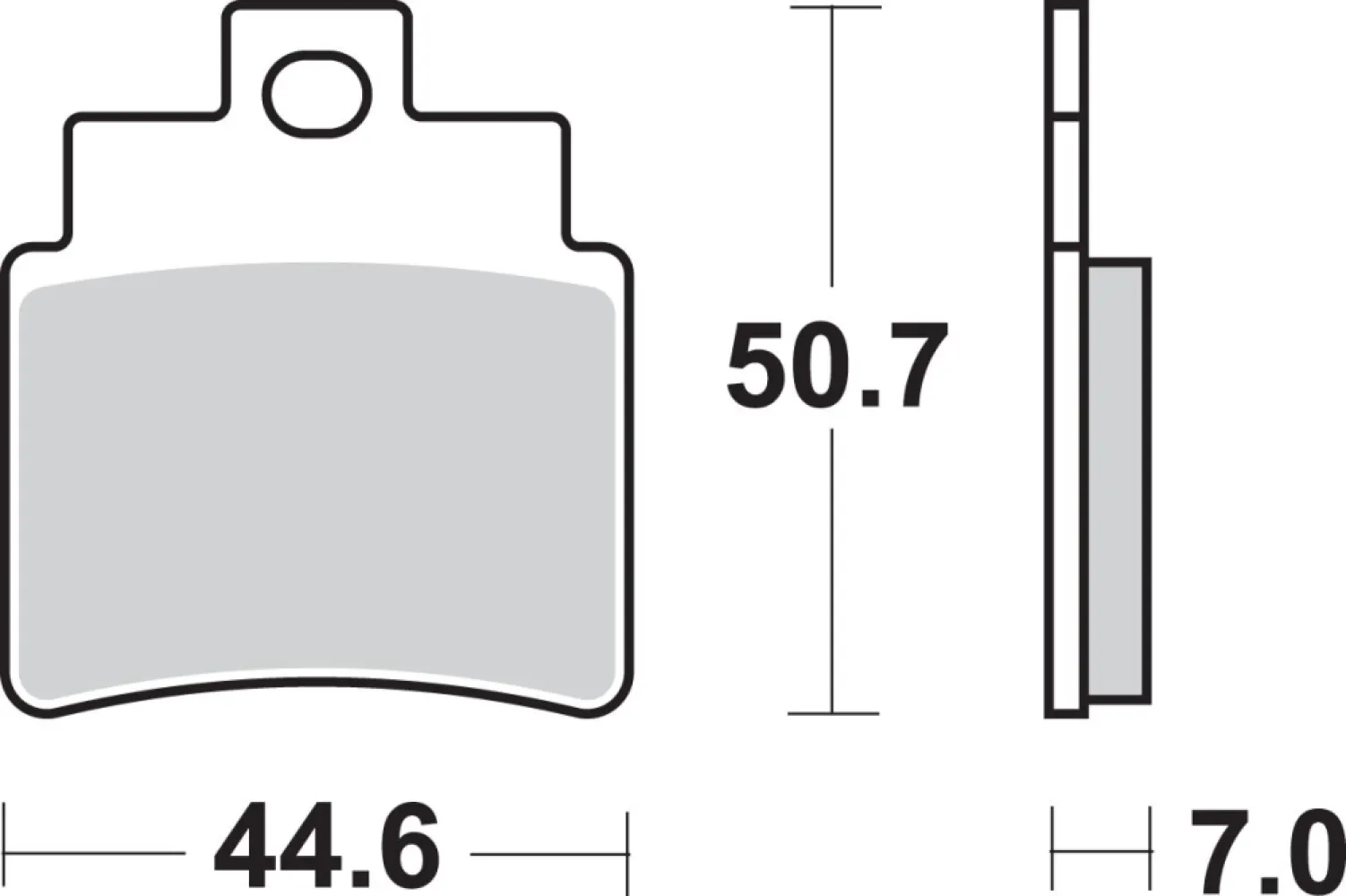 SBS - BRAKE PAD SINT/CAR OFF - 17211652