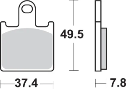 SBS - BRAKE PAD SINT FR - 17211657