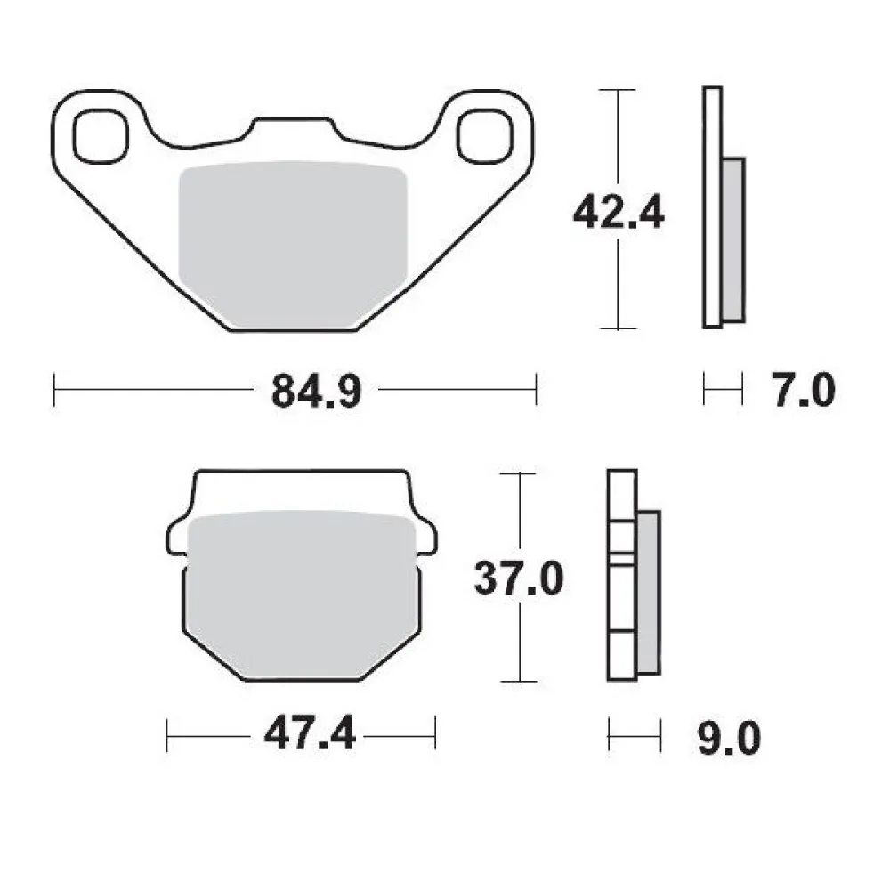 MOTO-MASTER - BRAKE PAD RACING - 17211688
