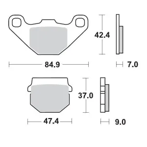 MOTO-MASTER - BRAKE PAD RACING - 17211688