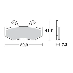 MOTO-MASTER - BRAKE PAD RACING - 17211690