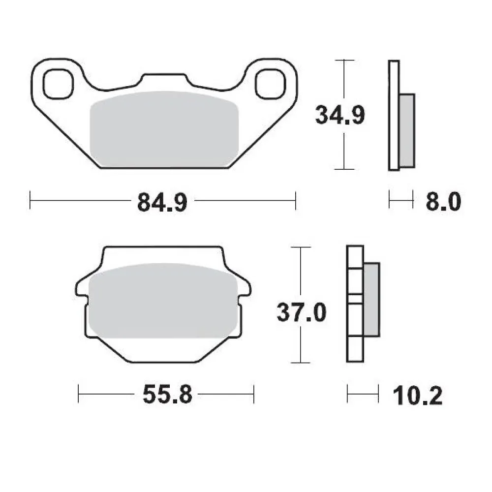 MOTO-MASTER - BRAKE PAD RACING - 17211695