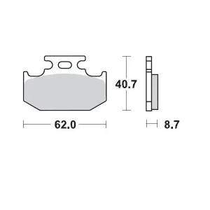 MOTO-MASTER - BRAKE PAD RACING - 17211697