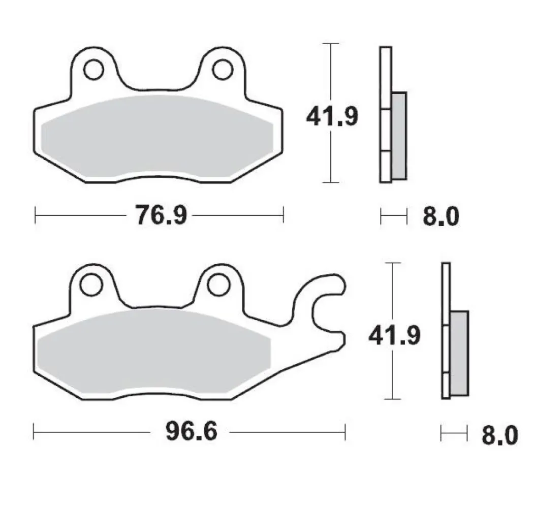 MOTO-MASTER - BRAKE PAD RACING - 17211699