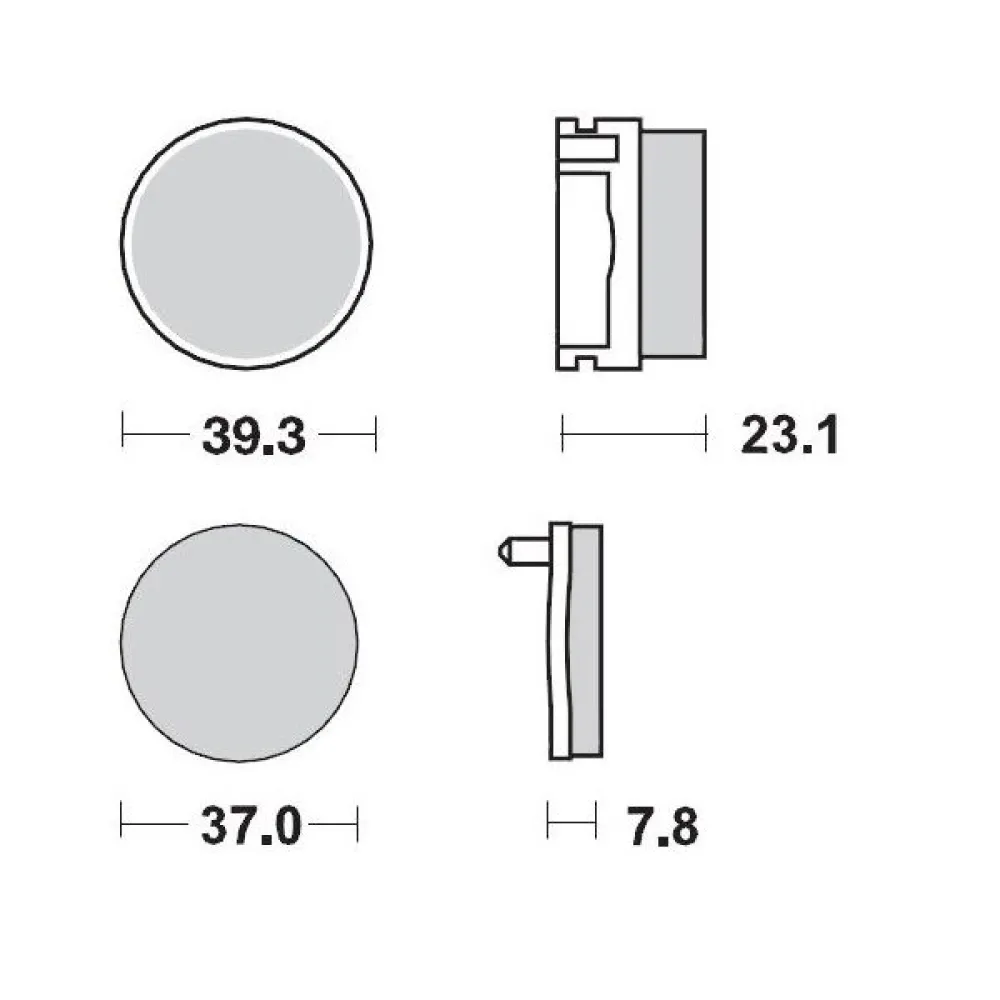 MOTO-MASTER - BRAKE PAD RACING - 17211698