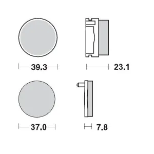 MOTO-MASTER - BRAKE PAD RACING - 17211698