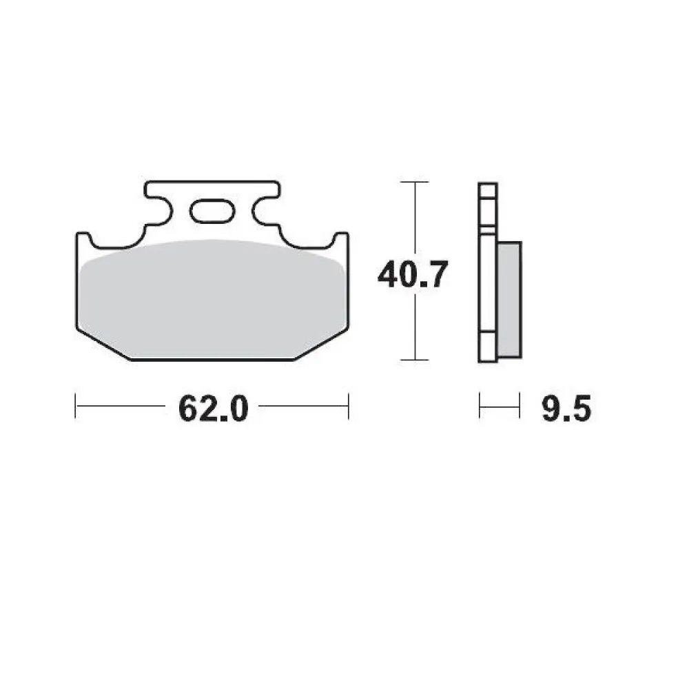MOTO-MASTER - BRAKE PAD RACING - 17211700