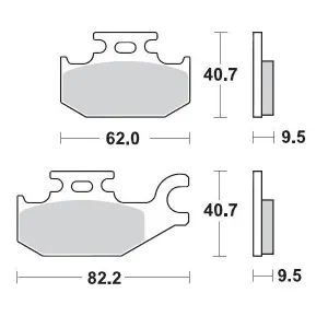 MOTO-MASTER - BRAKE PAD RACING - 17211705