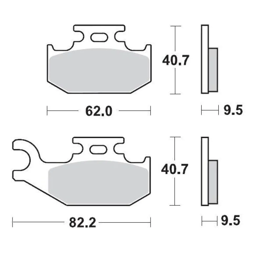 MOTO-MASTER - BRAKE PAD RACING - 17211706