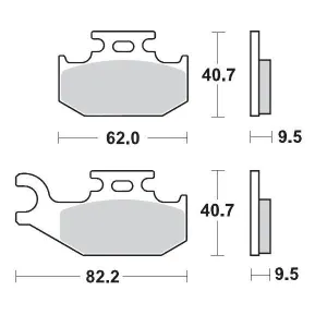 MOTO-MASTER - BRAKE PAD RACING - 17211706