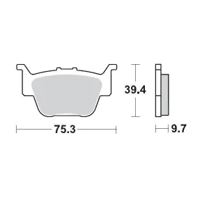MOTO-MASTER - BRAKE PAD RACING - 17211707
