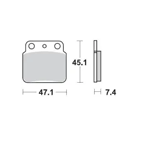 MOTO-MASTER - BRAKE PAD RACING - 17211708