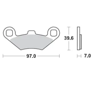 MOTO-MASTER - BRAKE PAD RACING - 17211711