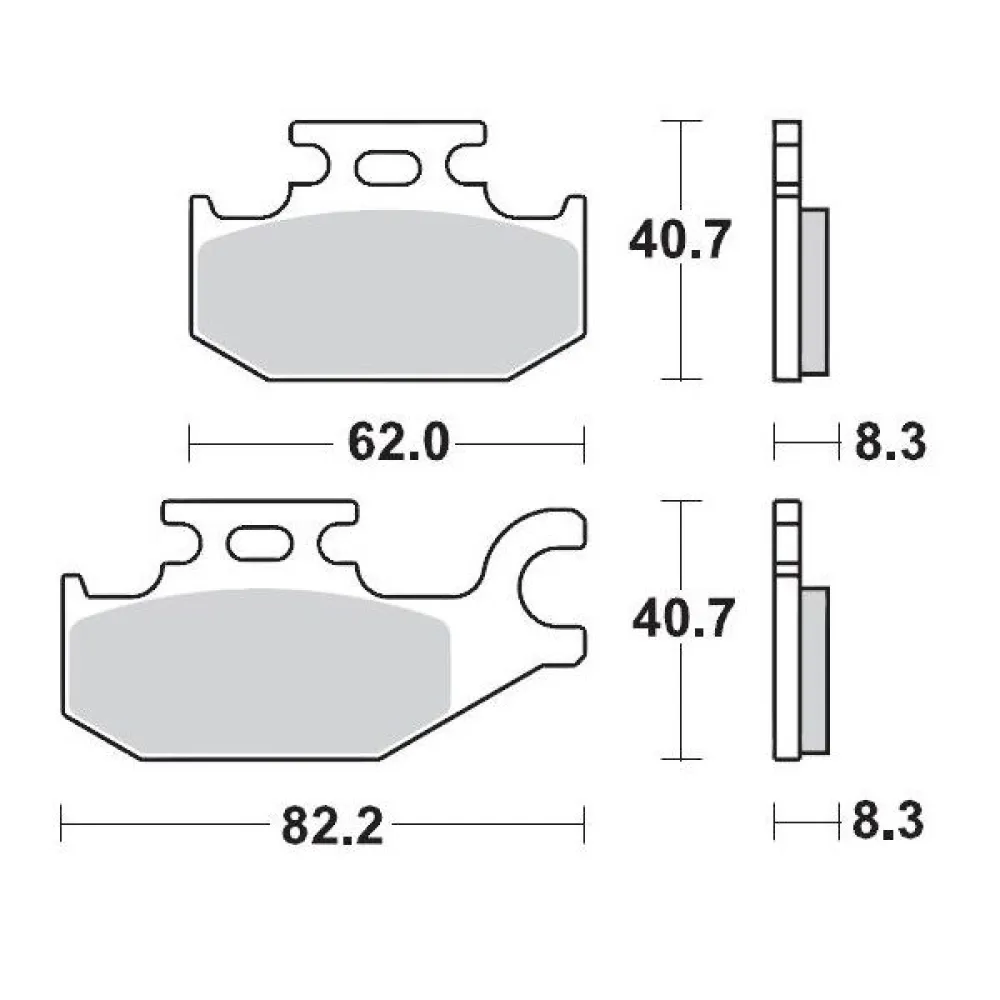 MOTO-MASTER - BRAKE PAD RACING - 17211712