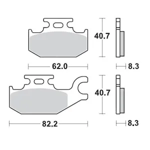 MOTO-MASTER - BRAKE PAD RACING - 17211712