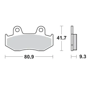 MOTO-MASTER - BRAKE PAD RACING - 17211713