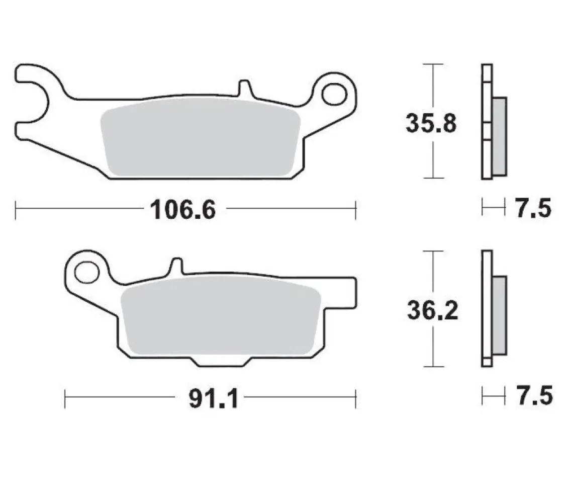 MOTO-MASTER - BRAKE PAD RACING - 17211714