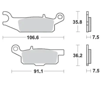 MOTO-MASTER - BRAKE PAD RACING - 17211714