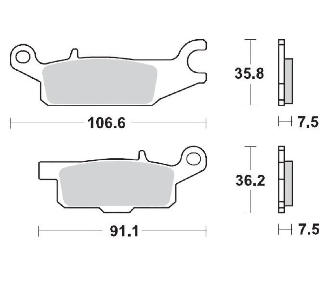 MOTO-MASTER - BRAKE PAD RACING - 17211715