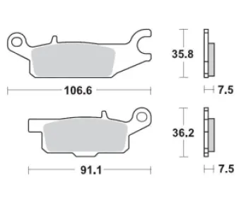 MOTO-MASTER - BRAKE PAD RACING - 17211715