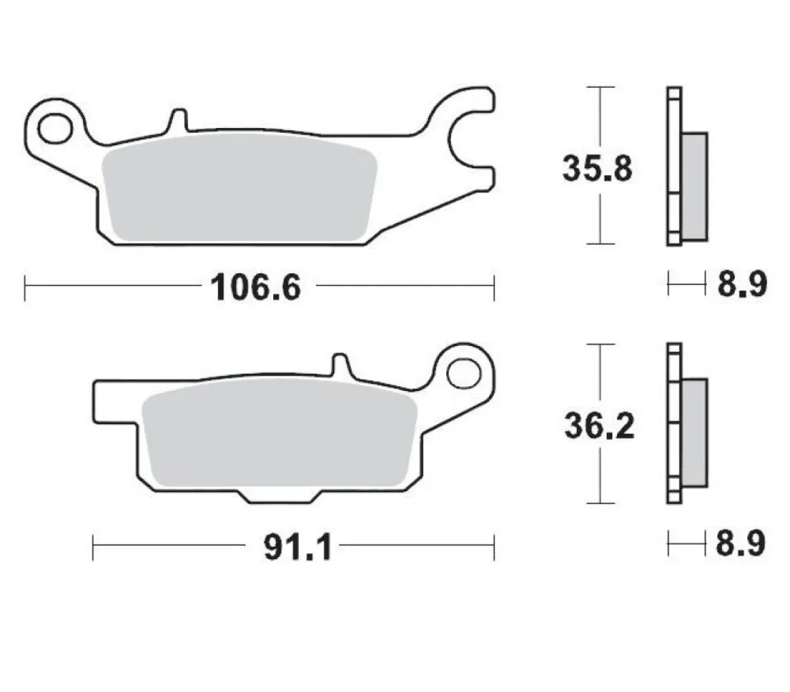 MOTO-MASTER - BRAKE PAD RACING - 17211717