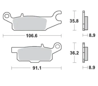 MOTO-MASTER - BRAKE PAD RACING - 17211717