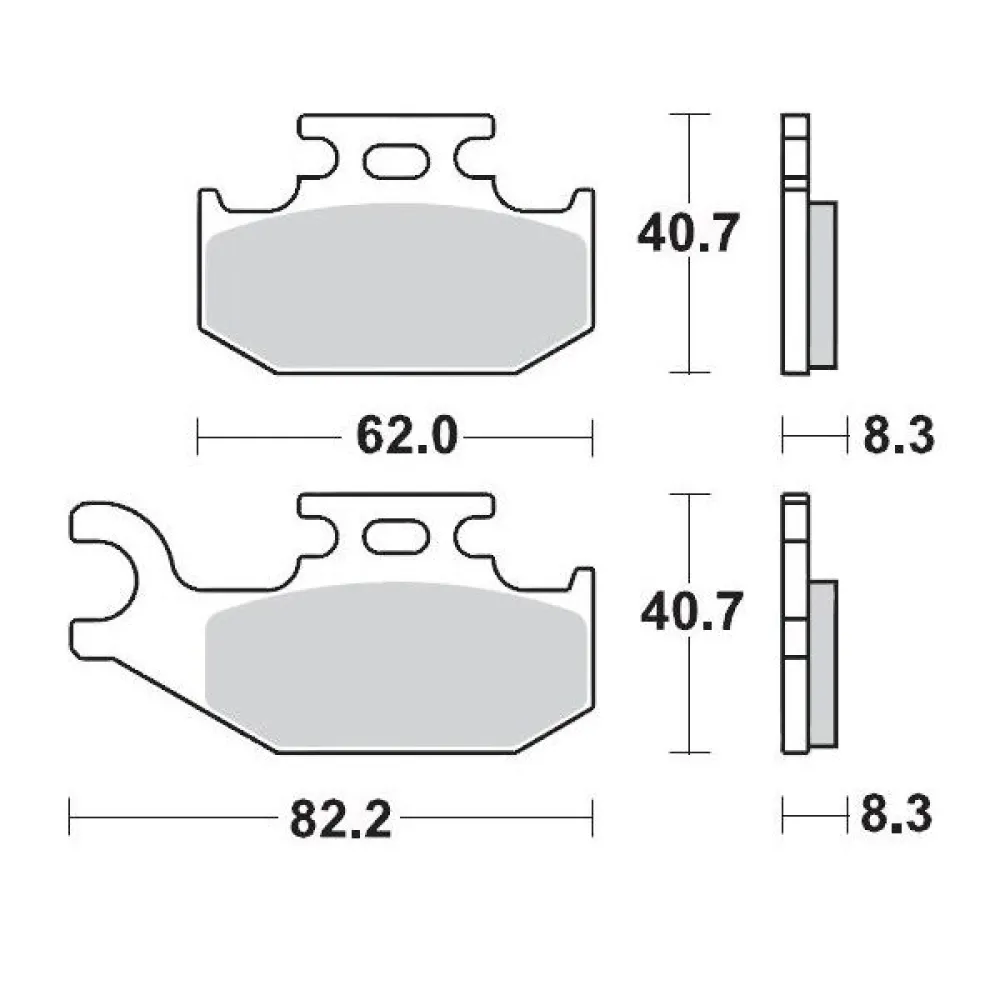 MOTO-MASTER - BRAKE PAD RACING - 17211718